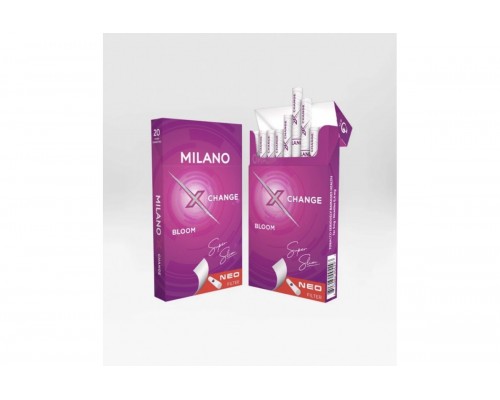 Сигареты Milano Change Bloom (Милано Суперслим Кнопка Черника) оптом