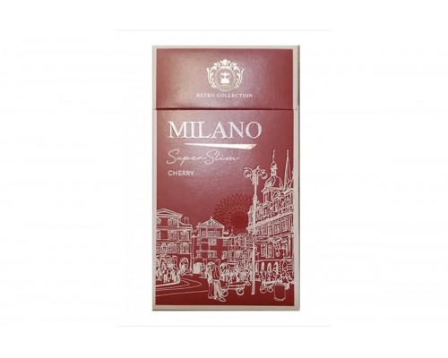 Сигареты Milano Retro Collection Superslims Cherry (Милано Ретро Вишня Суперслимс) оптом Сигареты Milano Retro Collection Superslims Cherry (Милано Ретро Вишня Суперслимс) оптом
